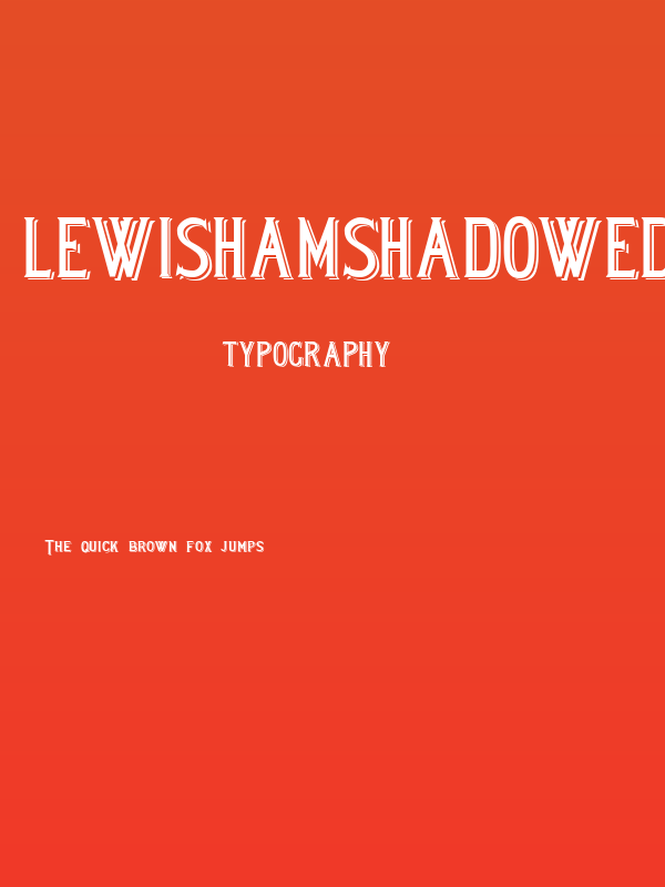 LewishamShadowed Poster