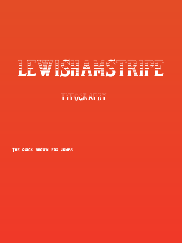 LewishamStripe Poster