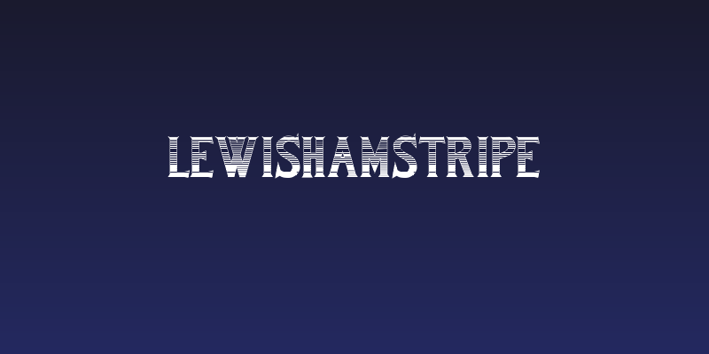 LewishamStripe Social Header