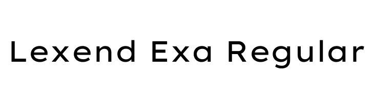 Lexend Exa Regular  免费字体下载