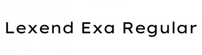 Lexend Exa Regular  Descarca Fonturi Gratis
