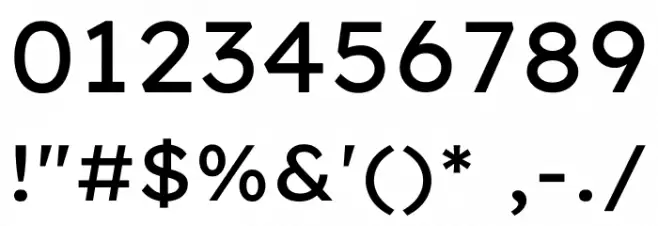 Lexend Exa Regular Font OTHER CHARS