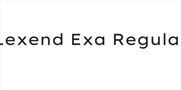 Lexend Exa Regular Logo