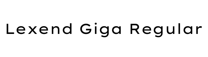 Lexend Giga Regular  नि: शुल्क फ़ॉन्ट्स डाउनलोड