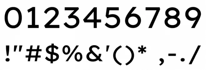 Lexend Giga Regular Font OTHER CHARS