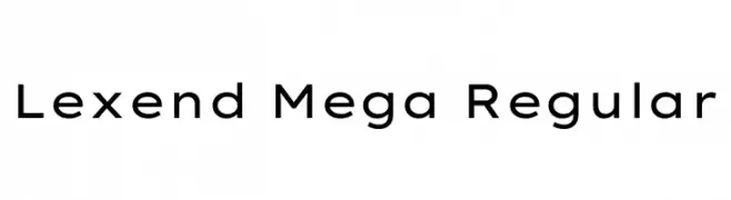 Lexend Mega Regular  フリーフォントのダウンロード