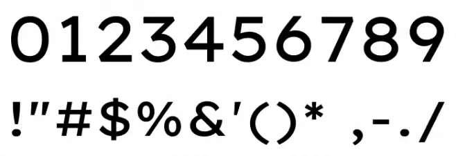 Lexend Mega Regular Font OTHER CHARS