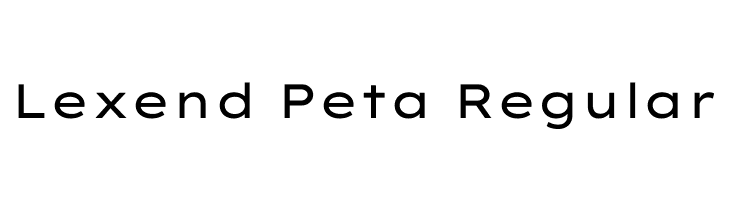 Lexend Peta Regular  Free Fonts Download