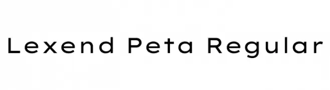 Lexend Peta Regular  Descarca Fonturi Gratis