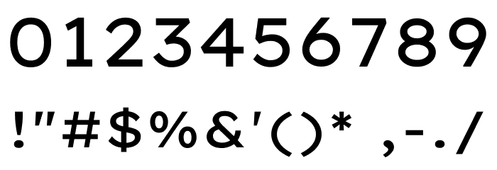 Lexend Peta Regular Font OTHER CHARS