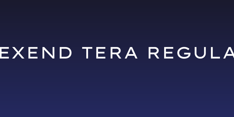 Lexend Tera Regular Social Header