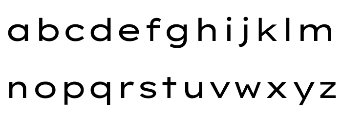 Lexend Tera Regular Font LOWERCASE