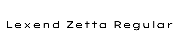 Lexend Zetta Regular  免费字体下载