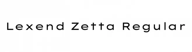 Lexend Zetta Regular  Descarca Fonturi Gratis