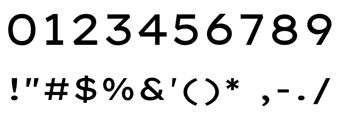 Lexend Zetta Regular Font OTHER CHARS
