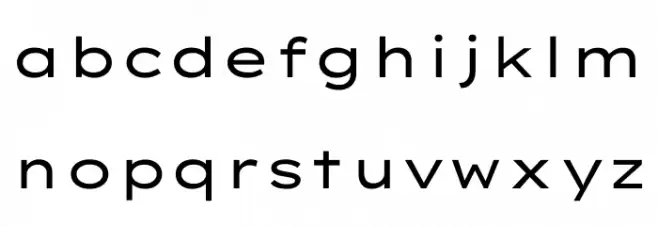 Lexend Zetta Regular Schriftart Kleinbuchstaben