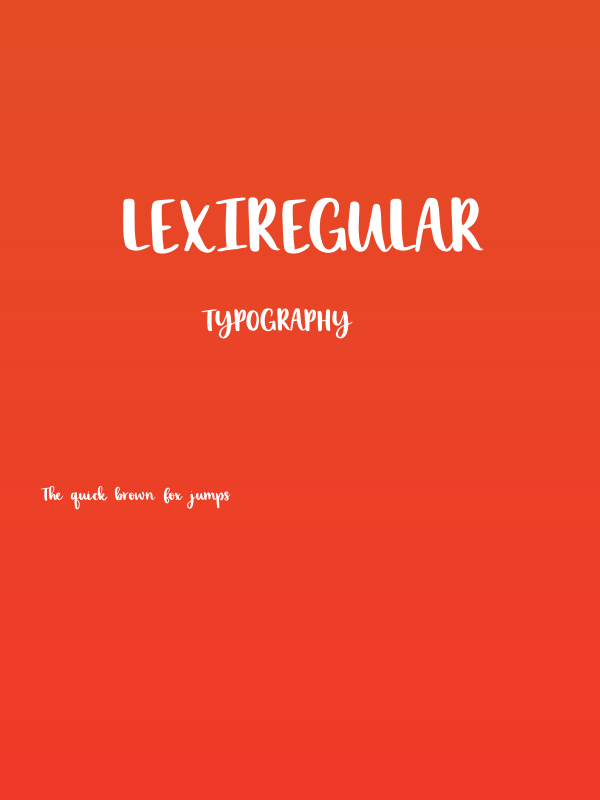 LexiRegular Poster