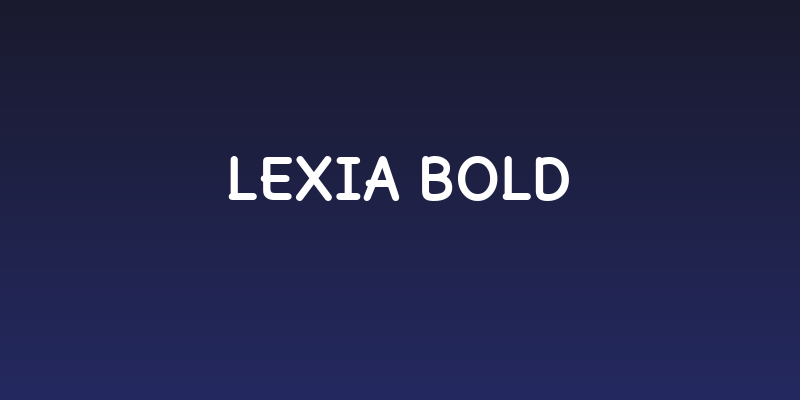 Lexia Bold Social Header