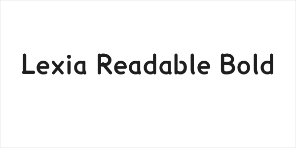 Lexia Readable Bold Logo
