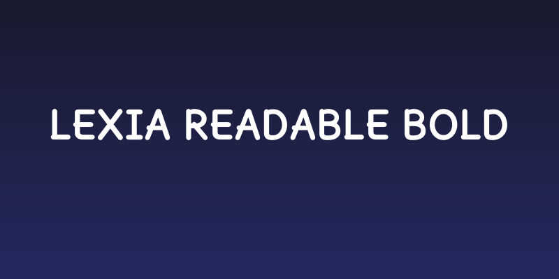 Lexia Readable Bold Social Header