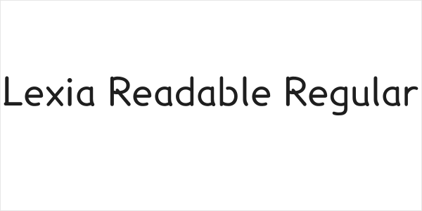 Lexia Readable Regular Logo