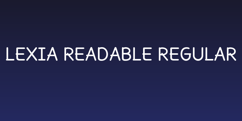 Lexia Readable Regular Social Header