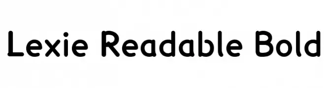 Lexie Readable Bold  Скачать бесплатные шрифты