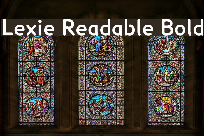 Lexie Readable Bold Font examples