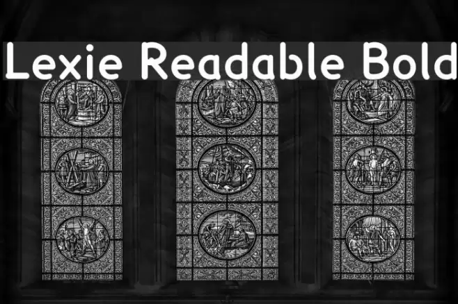 Lexie Readable Bold Font examples