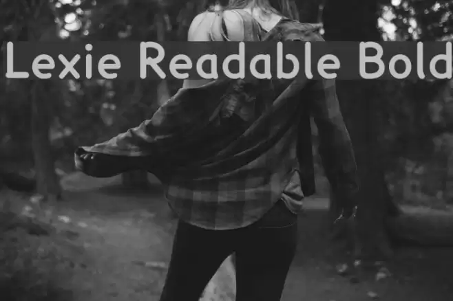 Lexie Readable Bold Font examples