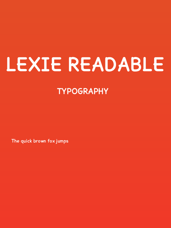 Lexie Readable Bold Poster