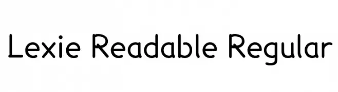 Lexie Readable Regular  Скачать бесплатные шрифты