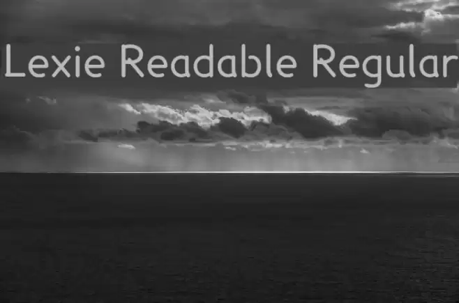 Lexie Readable Regular Font examples