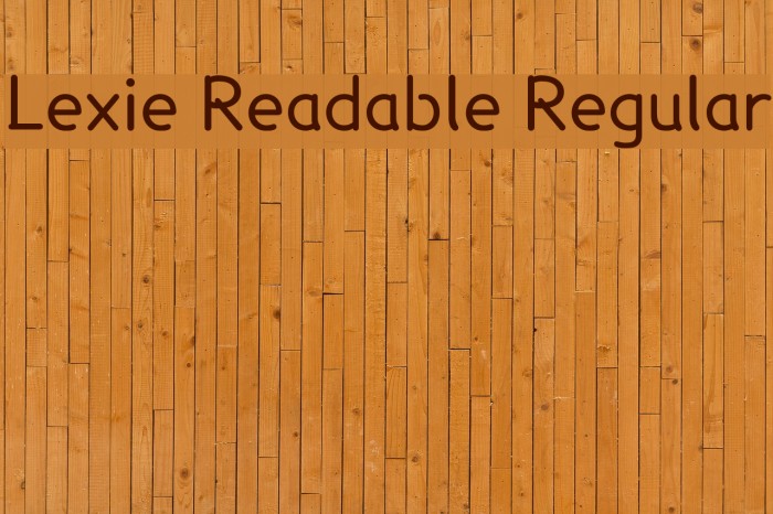 Lexie Readable Regular Font examples