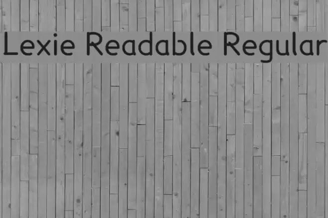 Lexie Readable Regular Font examples