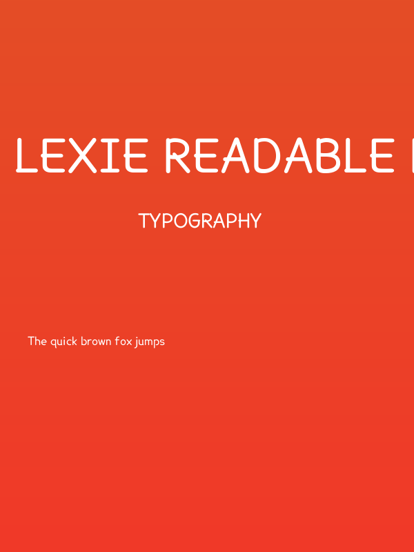 Lexie Readable Regular Poster