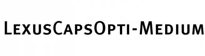 LexusCapsOpti-Medium  フリーフォントのダウンロード