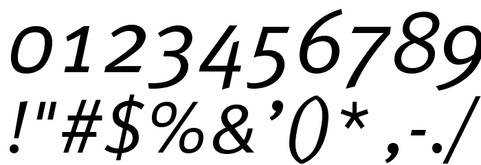 LexusRomanOpti-RegularIt Font OTHER CHARS