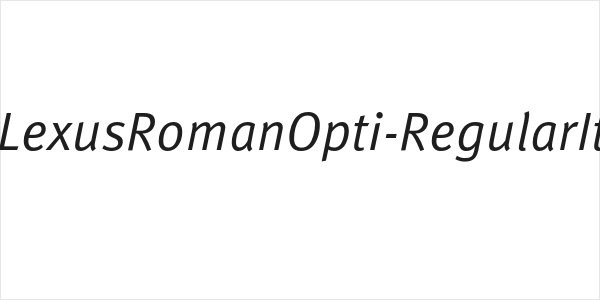 LexusRomanOpti-RegularIt Logo