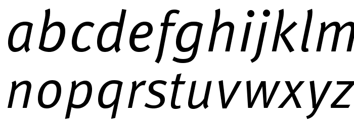 LexusRomanOpti-RegularIt Font LOWERCASE