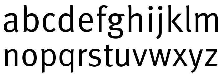 LexusRomanOpti-Regular Font LOWERCASE