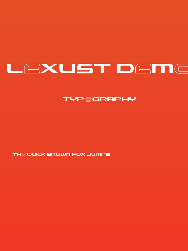 Lexust Demo Poster