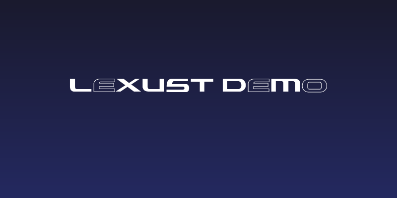 Lexust Demo Social Header