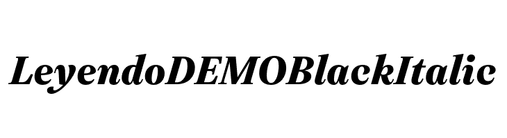 Leyendo DEMO Black Italic  لخطوط تنزيل