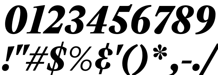Leyendo DEMO Black Italic Font OTHER CHARS