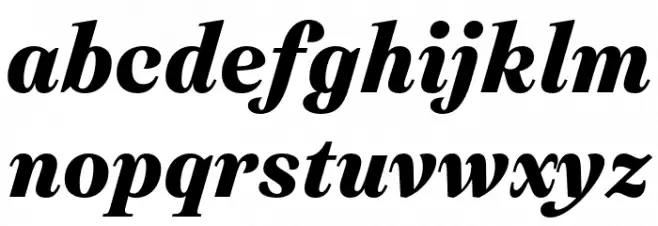 Leyendo DEMO Black Italic Caratteri MINUSCOLO