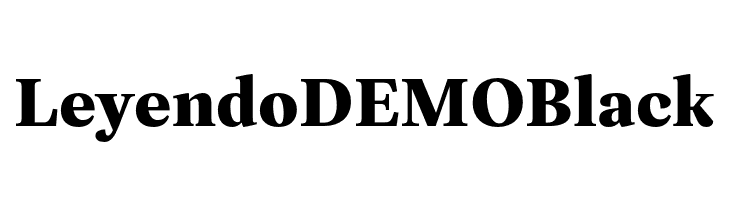 Leyendo DEMO Black  免费字体下载