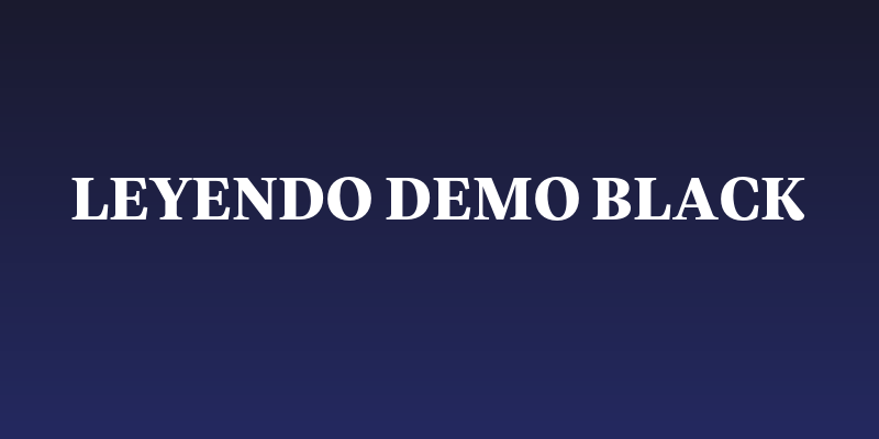 Leyendo DEMO Black Social Header
