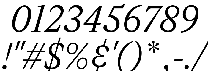 Leyendo DEMO Italic Font OTHER CHARS