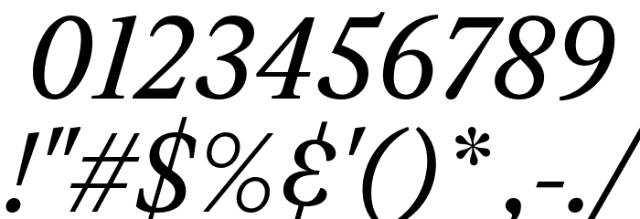 Leyendo DEMO Medium Italic Font OTHER CHARS